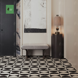 New 200 Specifications Brown Stone Pattern Retro Small Flower Tiles