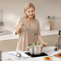 Italian Shanni stainless steel spatula and spoon set cooking utensils spoon spatula colander and spoon full set for kitchen home use