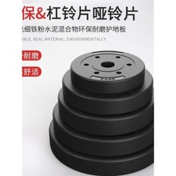 Iron Weight Plates, Solid Eco-Friendly Dumbbell Plates, Fully Weighted Rubber-Coated Barbell Plates with Small Holes for Fitness and Weightlifting