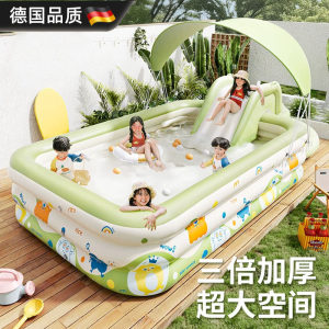 
German inflatable swimming pool children's home thickened summer large inflatable pool children's family adult paddling pool