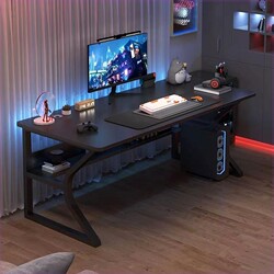 Internet Celebrity Gaming Desk Computer Desk Home Office Desk and Chair Set Bedroom Study Writing Desk Desktop Simple Desk