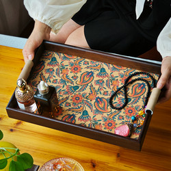 Entrance Storage Tray Decorative Ornaments Living Room Retro Artistic Style Tray Storage Tray for Miscellaneous Items Jewelry and Cultural Artifacts Storage