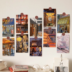 Japanese-Style Izakaya Postcard, Japanese Niche Home Decor, Bedroom, Student Dormitory Wall Stickers, Decorative Wall Photo Props
