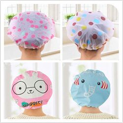 Shower Cap for Women, Waterproof for Bathing, Children and Adults, Cute Shower Cap, Kitchen Oil-Proof, Dust-Proof, Hair-Washing Shower Cap