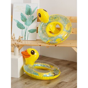 
Xiaolu sequin little yellow duck thickened children's swimming ring baby seat child seat ring inflatable swimming ring armpit ring