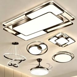Living Room Main Light with a Light Luxury and High-End Feel, 2025 New Model Crystal Ceiling Light, Modern and Simple, Elegant Whole-House Lighting Package