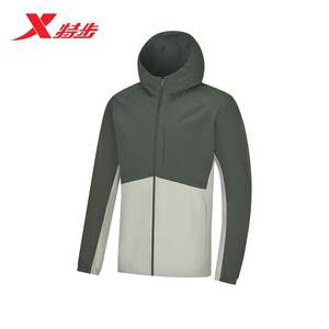 
Xtep CHINA woven thin jacket men's 2026 summer waterproof basic training windbreaker 974229150513