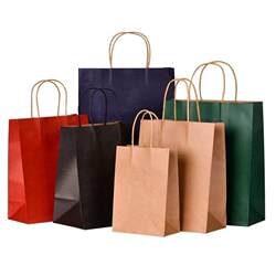 Xinjiang Tibet  Kraft Paper Handbag Paper Bag Gift Bag Small Packaging Clothing Shopping Bag Food