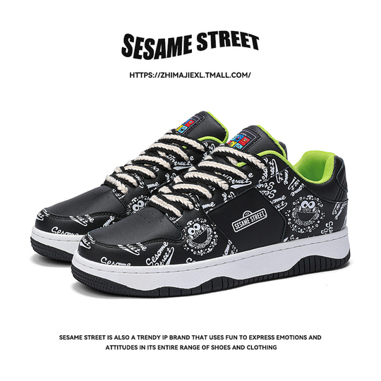 Sesame Street Men's Spring Sneakers - Low-Top Casual Shoes