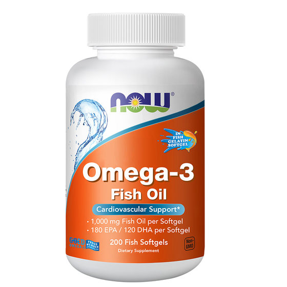 
Nowfoods deep-sea fish oil soft capsules 200 capsules for cats and dogs pet fish oil omega3 adult Noo