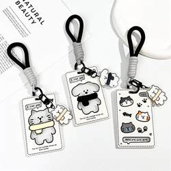 Transparent Sliding Card Holder Student Id Card School Card Water Card Holder Work Id Card Holder Ic Card Protective Cover