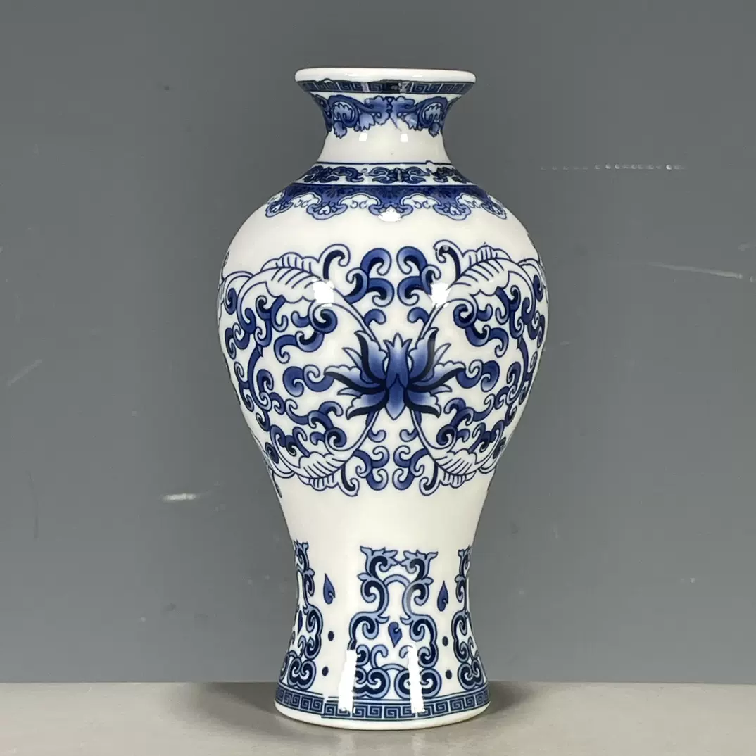 DH594 △ 中国古美術 大清乾隆年製款 単色釉花瓶 黄釉