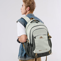 2025 New Model School Bag for Junior High and High School Students, Male Model, Large Capacity, Boys' Backpack, Spine Protection and Weight Reduction