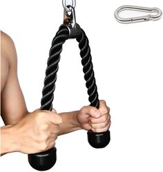 Tricep Pull-Down Rope, High-Pull Training, Gym Gantry Rack Accessories, Rope Pull-Down Device, Face Pull-Down for Biceps