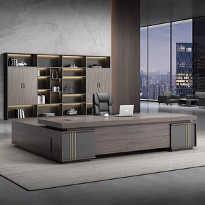 
Boss desk desk simple modern office president desk high-end executive desk manager desk supervisor desk and chair combination