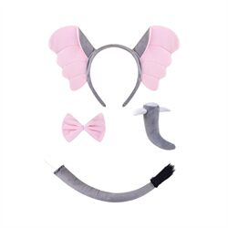 New Halloween Animal Headbands, Cute Cartoon Elephant Headbands for Children, Hot-Selling Elephant Ear Headbands