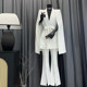 High-end white cloak women's spring and autumn new Korean style fashionable small casual shawl cloak versatile set