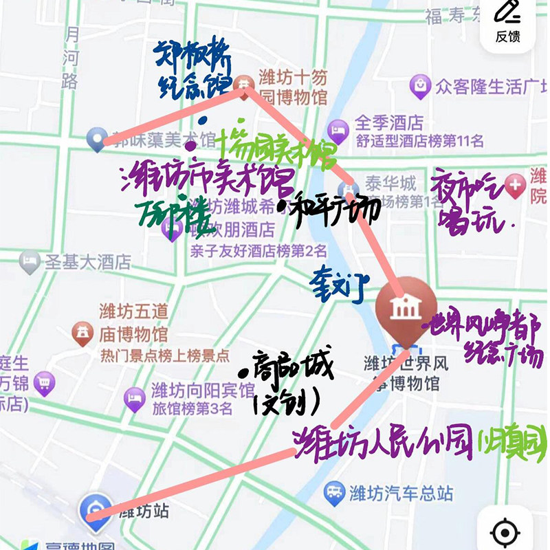 潍坊市区上门接送1日包车&杨家埠 十笏园 坊茨小镇 风筝博物馆