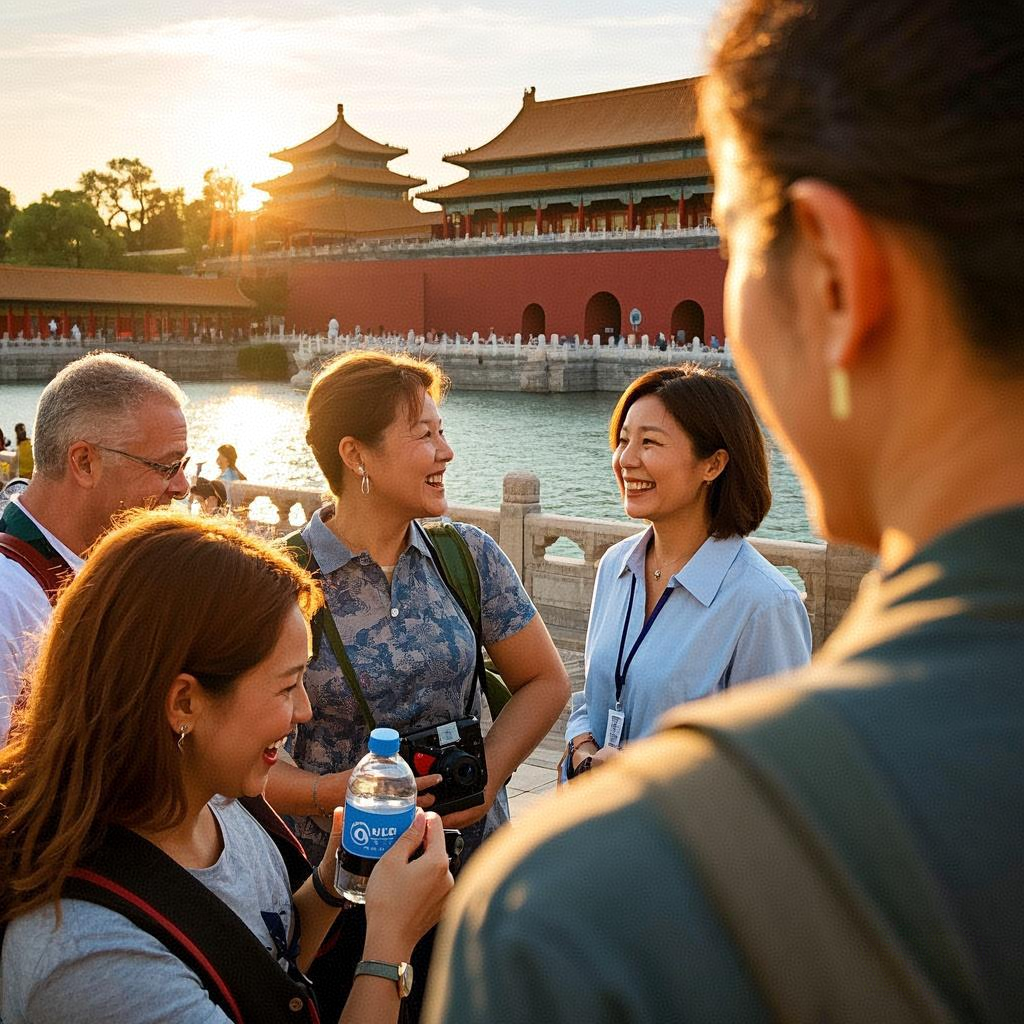 故宫旅游1对1德法俄韩日意西语北京中外英文导游讲解天坛小语种