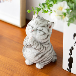 Creative Cat Ornaments for Living Room, Study, Desktop, Bedroom, Office, Home Decoration, Simulated Kitten Handmade Gifts