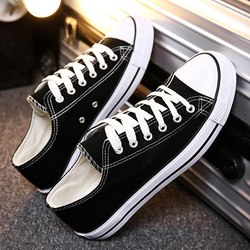 2025 Spring New Canvas Shoes for Men, Trendy Breathable Casual Cloth Shoes, Versatile Low-Top Sneakers, Summer White Shoes