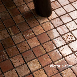 Red Hole 15X15 Restaurant Cafe Bar B&B Natural Marble Mosaic Retro Natural Mosaic