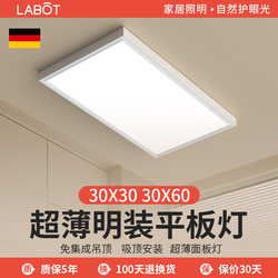 Surface-Mounted Integrated Ceiling Led Panel Light for Kitchen, Bathroom, Balcony, Ceiling Light 30X30, Bathroom Lighting 30X60