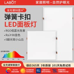 Spring Clip Embedded Led Panel Light for Kitchen and Bathroom, Cut-Out Size 300X600, Honeycomb Gypsum Board Ceiling Light