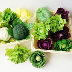 Fake Cabbage, Broccoli, High-Quality Realistic Fruit and Vegetable Model Combination, Indoor Kitchen Supermarket Decorative Ornaments