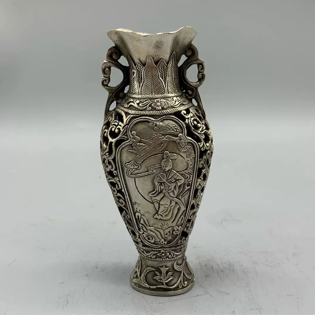 銅器 梅蘭竹菊筆筒 筆筒 文房 置物 装飾品 工芸品 美術品 銅製 梅蘭竹