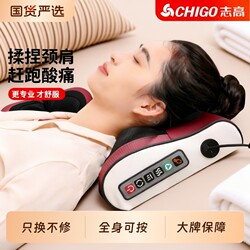Zhigao Cervical Spine Massager, Massage Pillow, Waist and Back, Whole Body, Multifunctional Neck Electric Shoulder and Neck Massager, Chair Cushion
