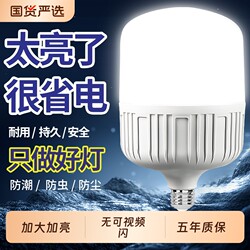 Led Light Bulb for Home Use, Ultra-Bright E27 Screw Base, Indoor Lighting, High-Power White Light, Eye-Protection, Energy-Saving Bulb