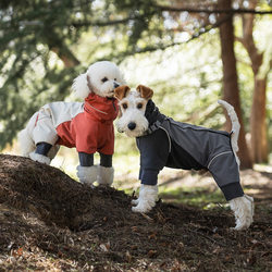 Pet West Highland Fully Wrapped Towable Four-legged Raincoat