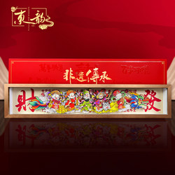 Five Gods of Wealth Figurines, Entrance Hall Opening Gift, Housewarming Gift, Intangible Cultural Heritage, Creative Cultural Products, Wealth-Attracting Home Decorations