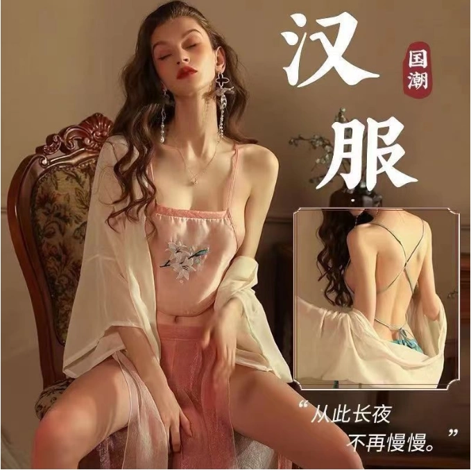 Phong cách ngủ nữ công chúa Hanfu phong cách cổ xưa siêu cổ tích gợi cảm áo ngủ cổ điển trang phục phi tần hoàng gia đồ ngủ đồ lót cung điện tâm trạng quần áo cổ trang cổ phục nữ