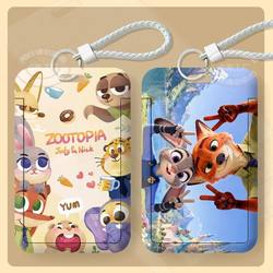 Zootopia Nick Judy Student Slide Card Holder School Badge Brand Retractable Neck Card Holder High Aesthetic Value Ins