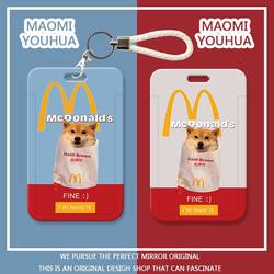 M Creative Puppy Student Cafeteria Meal Card Badge Holder Campus Card Holder Retractable Neck Card Holder High Aesthetic Value Ins Style