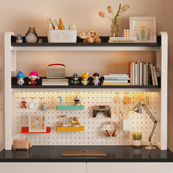 Desktop Storage Rack Office Desk Multi-Layer Bookshelf Iron Art Desk Student Computer Desk Storage Pegboard Bookshelf
