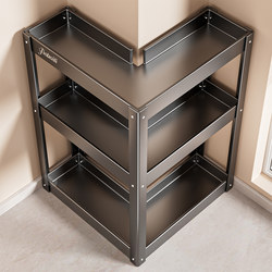 Kitchen Storage Rack, Spice Rack, Countertop Multifunctional Kitchen Salt and Oil Holder, Corner Multi-Layer Household Storage Box, Triangular Rack