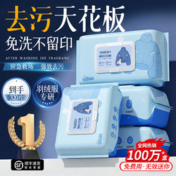 Down Jacket Cleaning Wipes, Water-Free Dry Cleaning, Powerful Stain Removal Without Leaving Marks, Special Cleaning Agent for Wiping Clothes and Removing Stains, Household Use