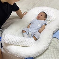 Bed-In-Bed Baby Newborn Anti-Startle, Anti-Spit-Up, Anti-Choking, Pressure-Relief Sleep Aid, Anti-Pressure Baby Outing Comfort Device, Sleeping Pad