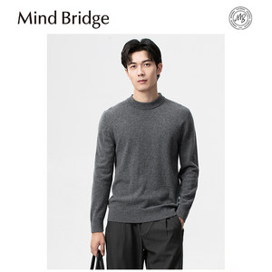
Mind Bridge autumn and winter cardigan men's high-quality wool knitted sweater solid color cashmere sweater