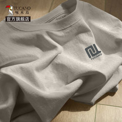 Woodpecker Pure Cotton Base Shirt for Men, Long-Sleeved, Autumn and Winter 2026 New Style, Loose Fit, Large Size, Short-Sleeved T-Shirt Yb