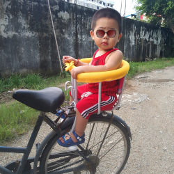 Speed ​​bicycle child g child seat dual-purpose safety front seat baby bicycle front hanging baby child rear