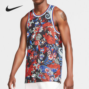 
Nike/Nike official authentic men's print breathable moisture-absorbing and sweating basketball sports vest CK6302