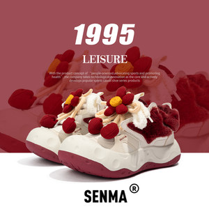 
Semir women's shoes 2026 winter new niche original cute big-toe shoes plus velvet warm cotton shoes sports and leisure sneakers