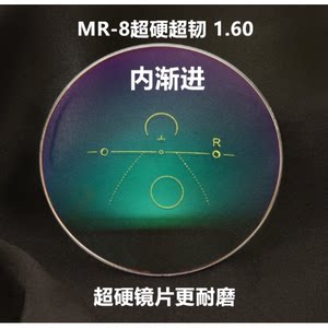 
Customized MR-8 Ultra-tough and ultra-hard multi-focus progressive lens Customizable film color change 2 pieces price
