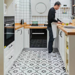 Small Flower Tiles Simple Retro Fresh Kitchen and Bathroom Popular Restaurant Chain Shop Coffee Hotel B&B Wall Floor Tiles 300