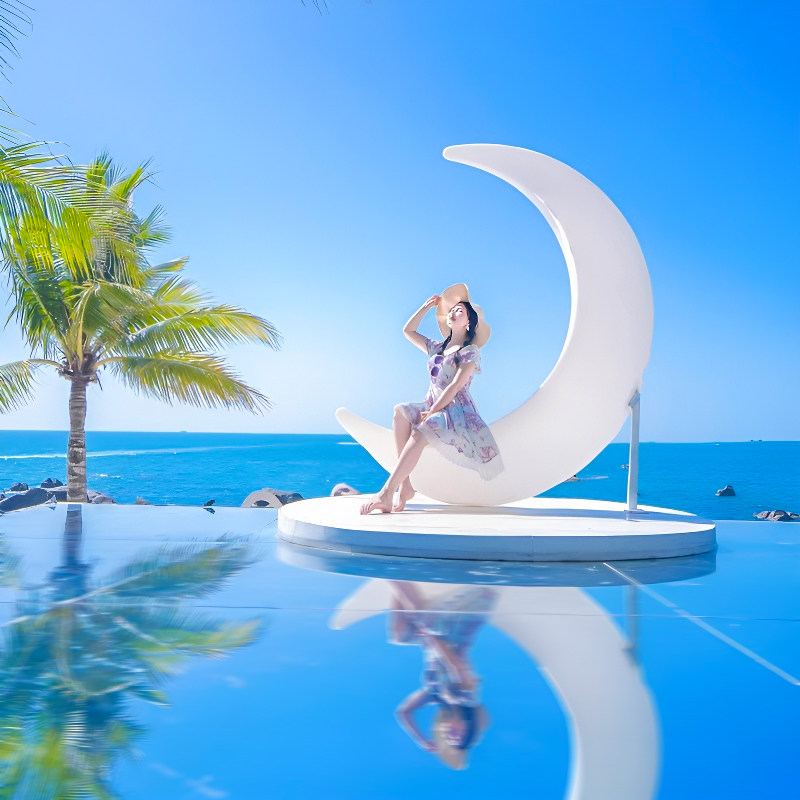 私家团海南三亚旅游纯玩半自由行5天4晚蜈支洲岛+后海渔村+免税城