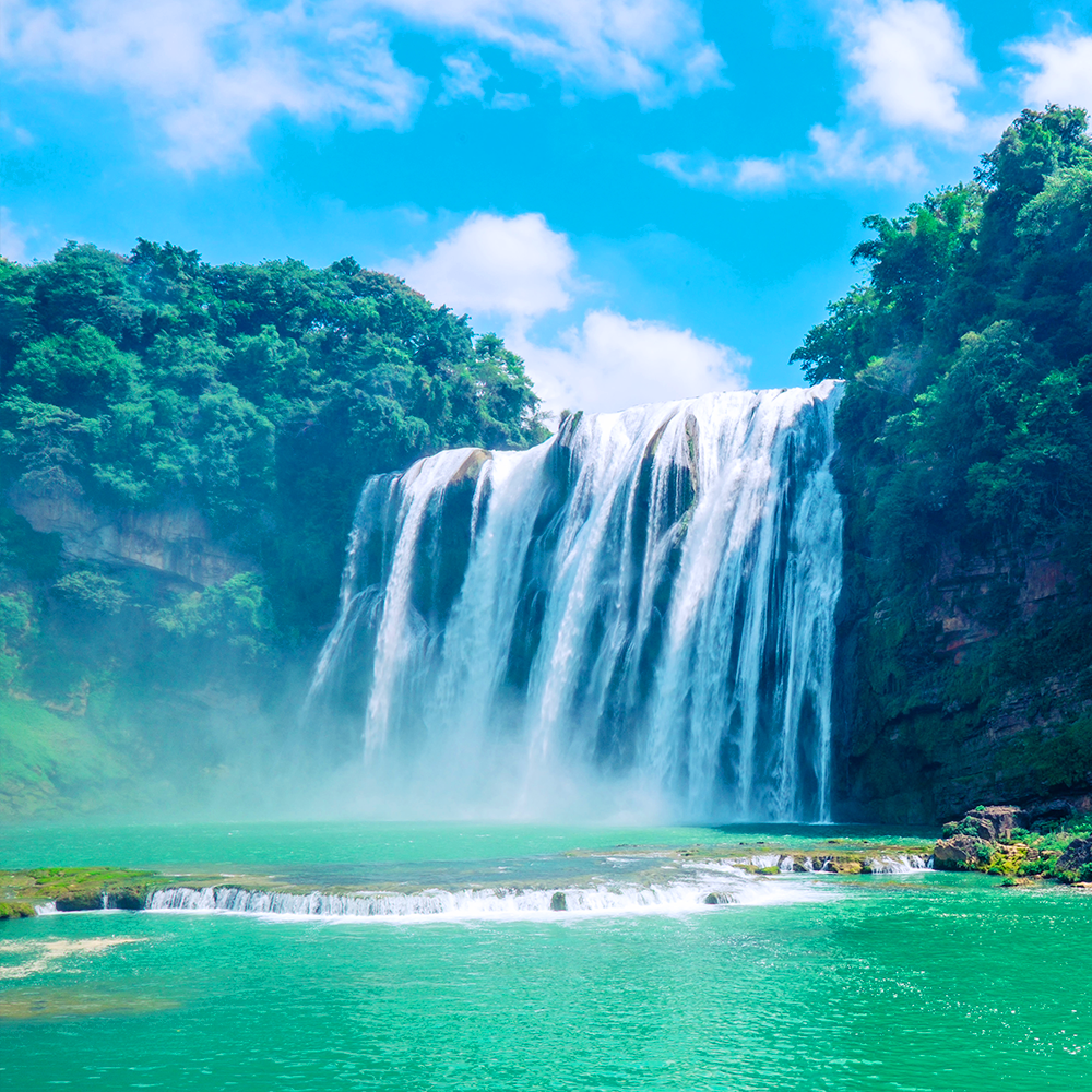 私家团贵州旅游纯玩半自由行4天3晚黄果树天眼小七孔肇兴侗寨避暑